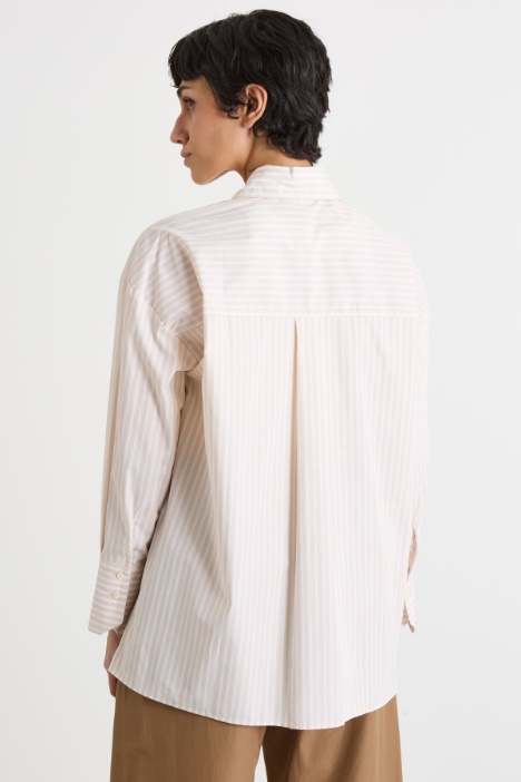 Camicia oversize in popeline