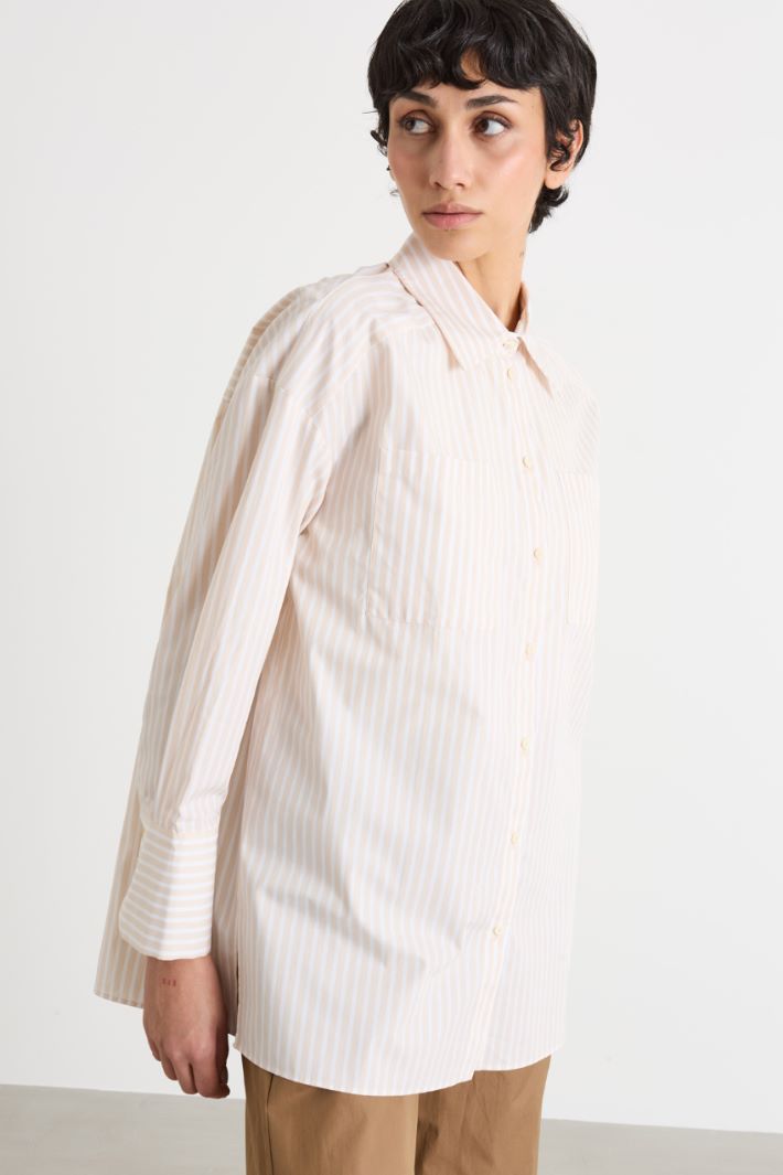 Oversized poplin shirt Intrend - 2