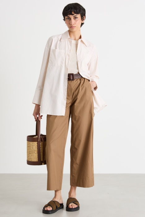 Oversized poplin shirt Intrend