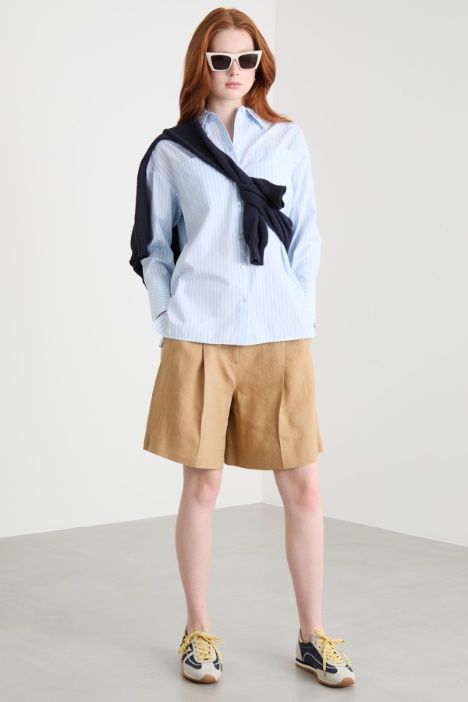 Oversized poplin shirt Intrend