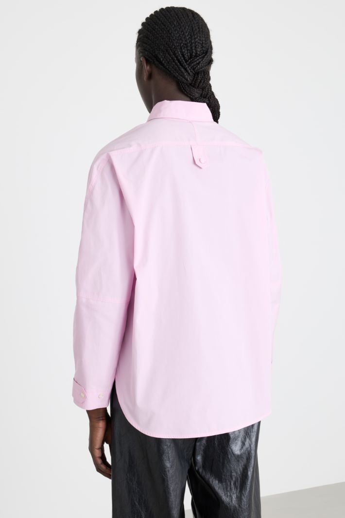 Camicia in popeline con applicazione floreale Intrend - 4