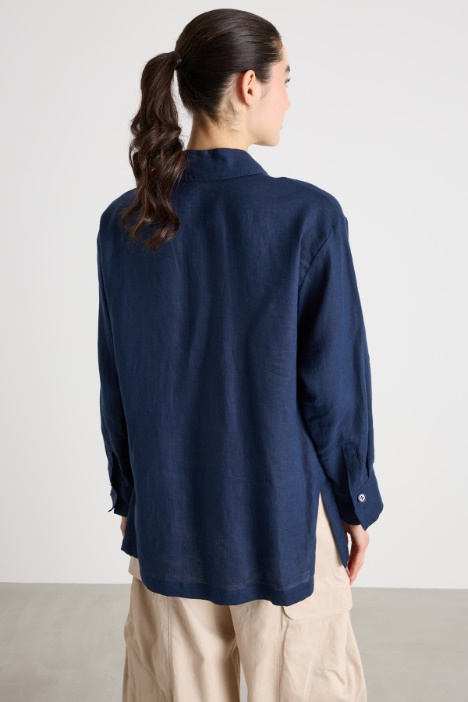 Camicia oversize con tasche