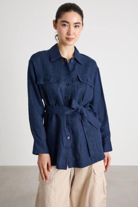 Oversized shirt with pockets Intrend
