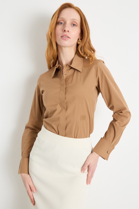 Stretch poplin shirt Intrend