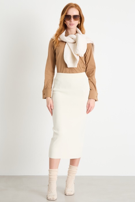 Camicia in popeline stretch Intrend