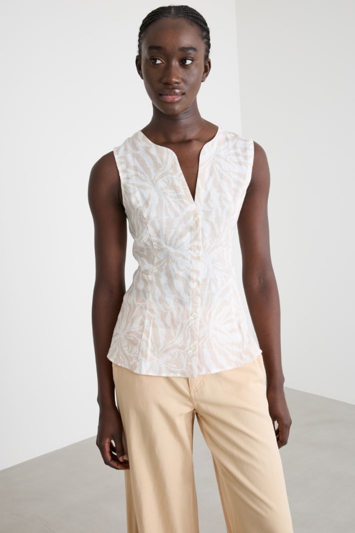 Blusa in tela Intrend - 2