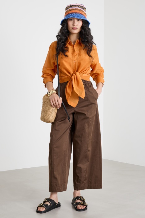 Oversized-Pocket Shirt Intrend