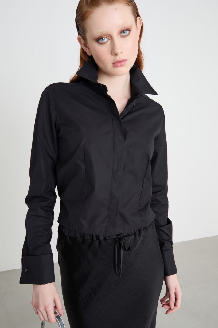 Boxy-fit poplin shirt Intrend - 2