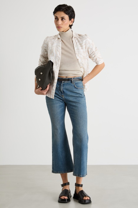 V-neck linen shirt Intrend