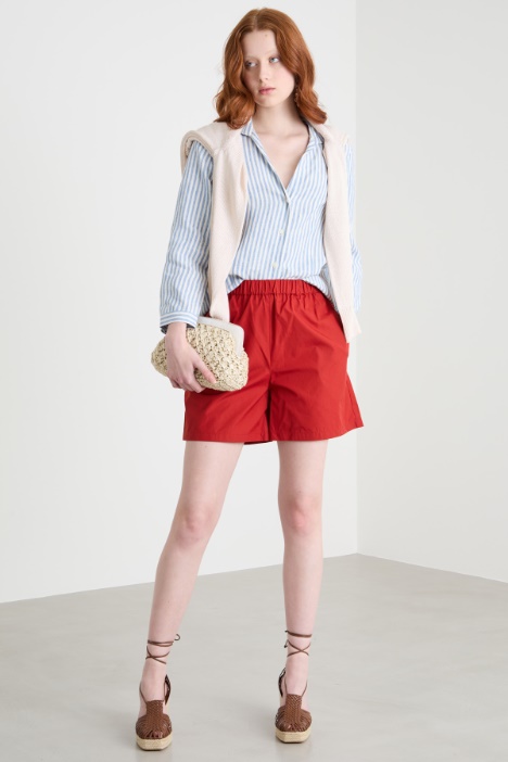 V-neck linen shirt Intrend