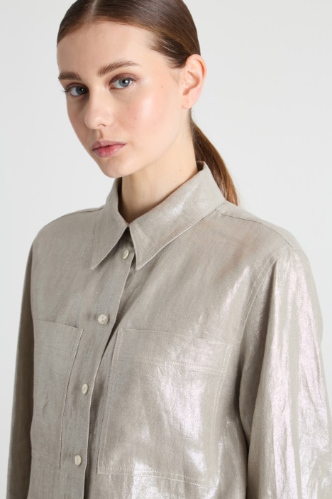 Blusa laminada