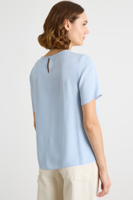 Blusa in crepe de chine