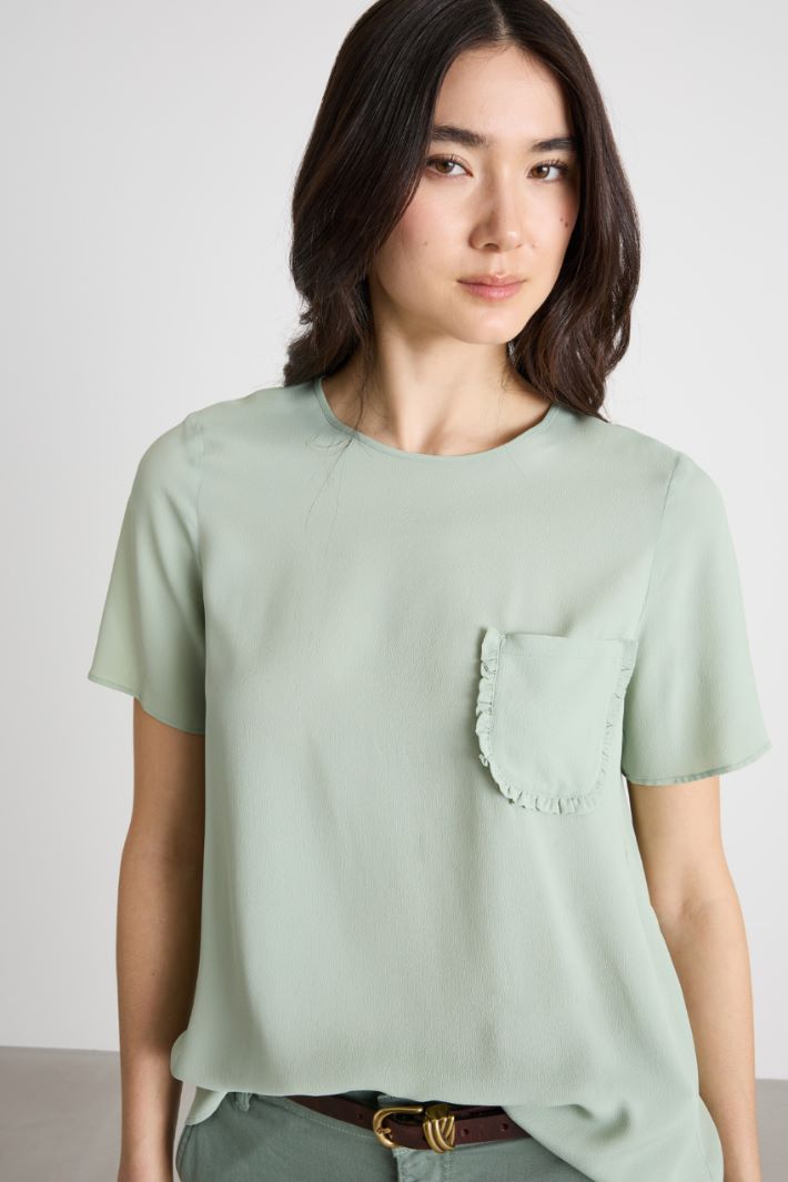 Crepe de chine blouse Intrend - 3