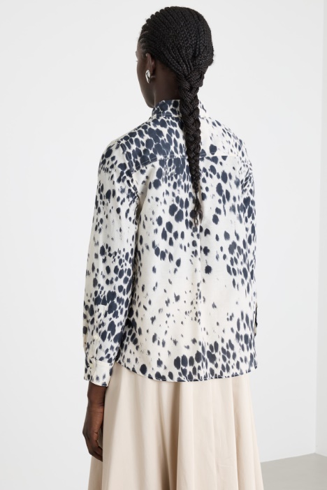 Blusa in mussola stampata