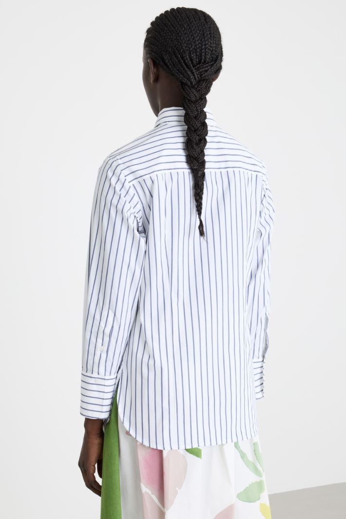 Camicia in popeline stretch Intrend - 4