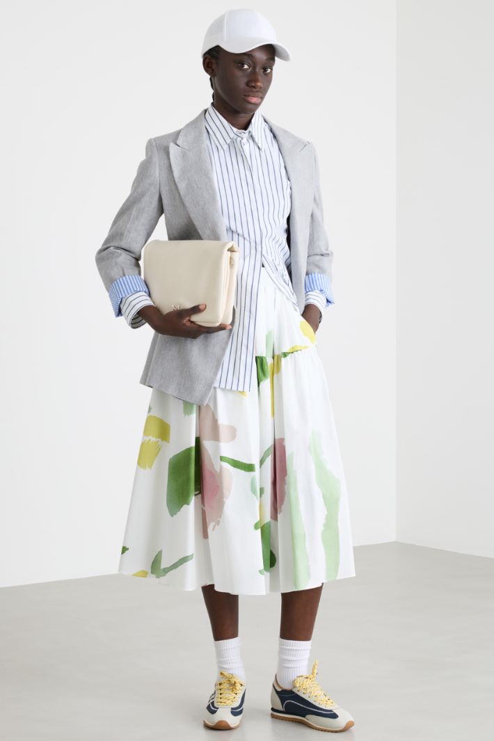 Camicia in popeline stretch Intrend