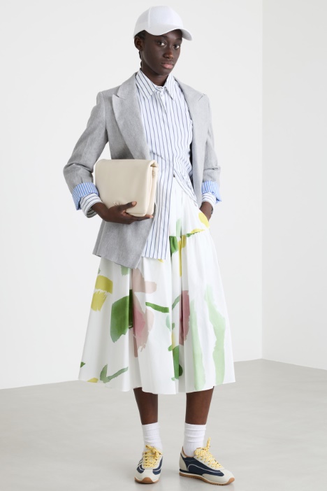 Camicia in popeline stretch Intrend