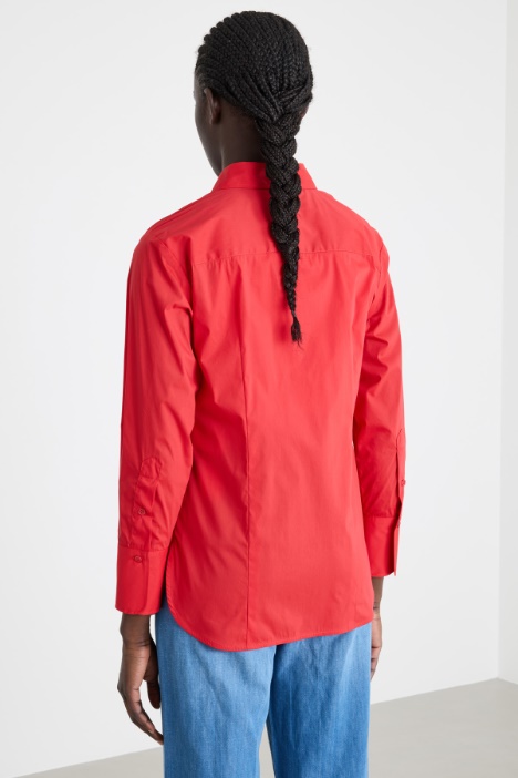 Camicia in popeline stretch