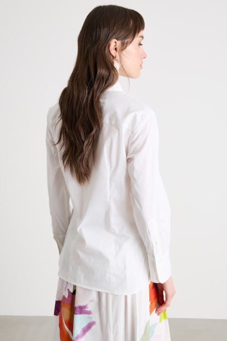 Camicia in popeline stretch