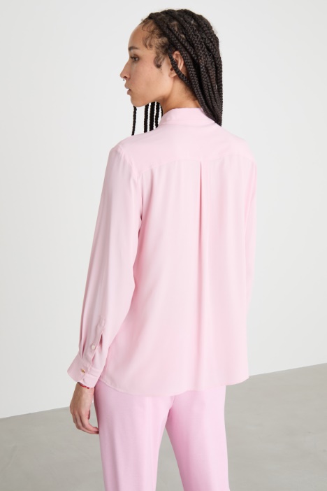 Blusa in crepe de chine
