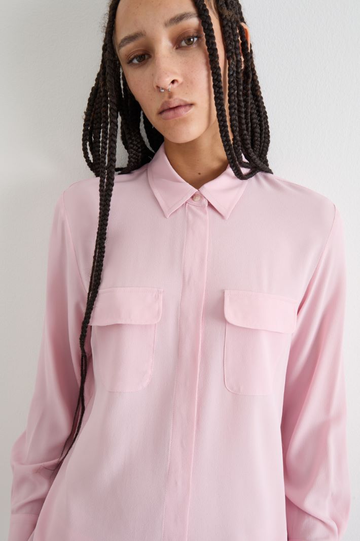 Crepe de chine blouse Intrend - 3