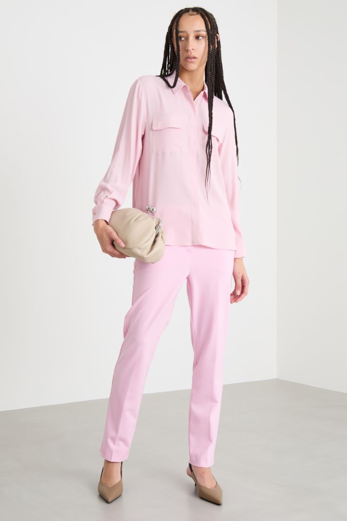 Crepe de chine blouse Intrend