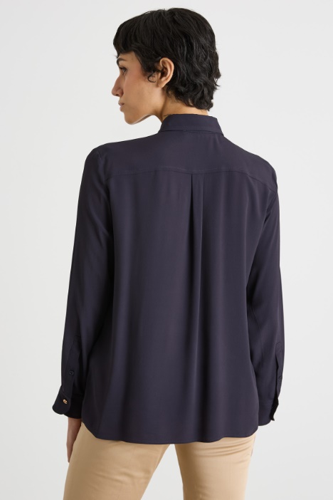 Blusa in crepe de chine