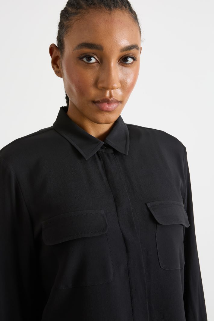 Crepe de chine blouse Intrend - 3