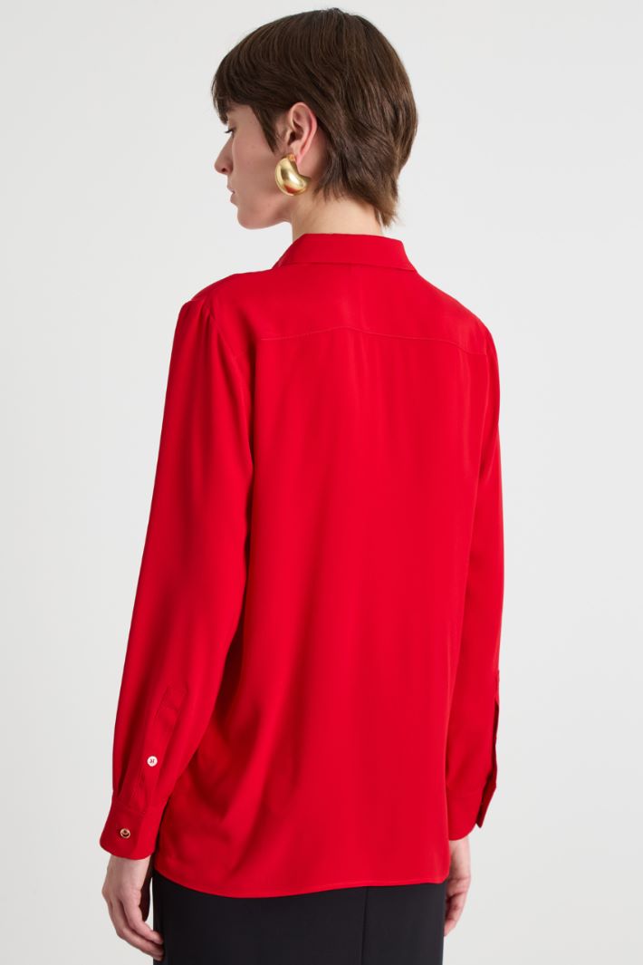 Floral appliqué blouse Intrend - 4