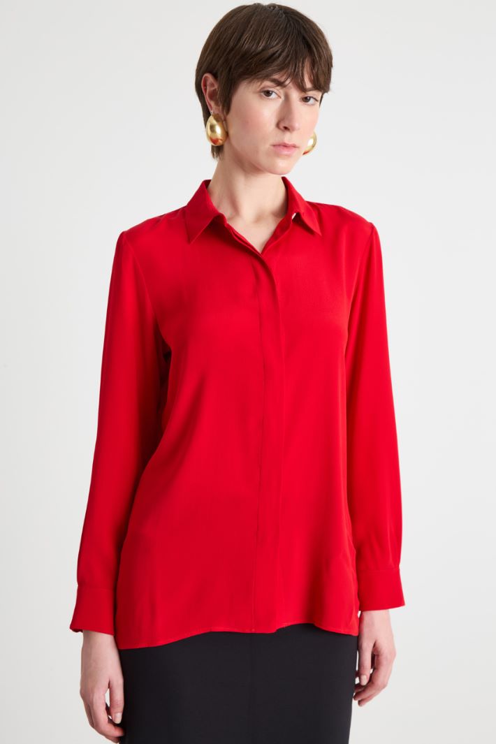 Floral appliqué blouse Intrend - 2