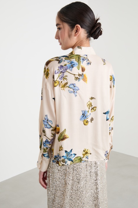 Blusa de twill estampado