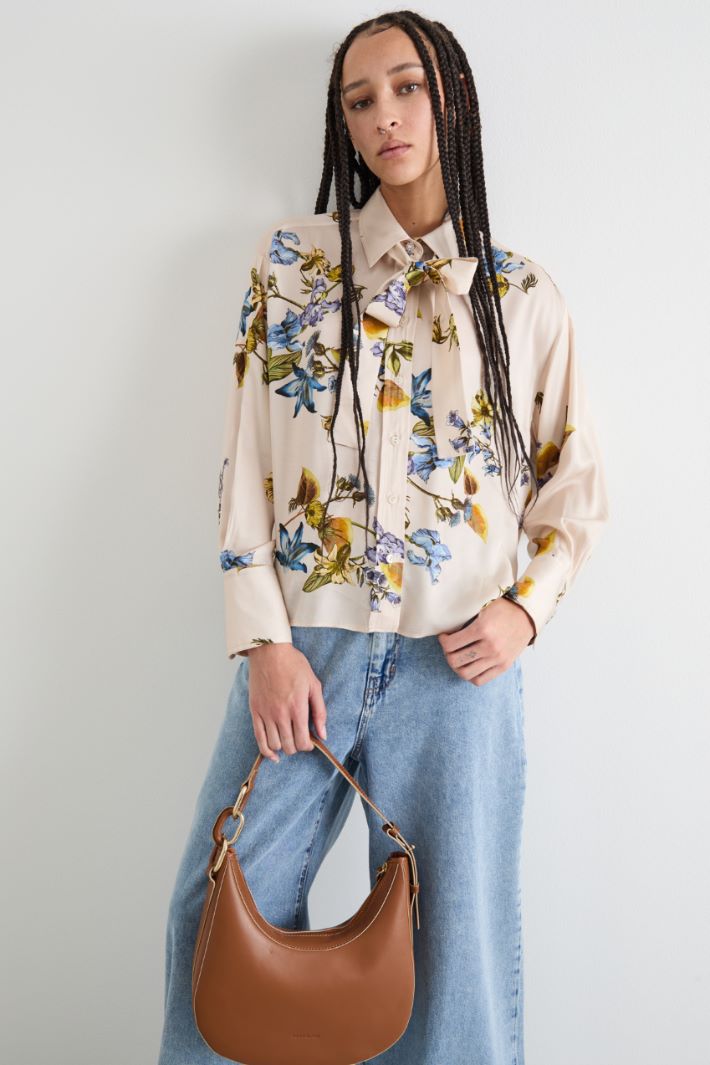 Printed twill blouse Intrend - 2