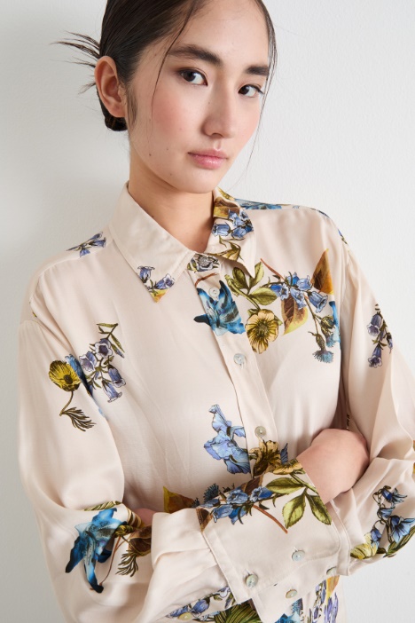 Blusa de twill estampado