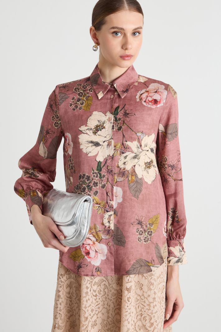 Printed satin blouse Intrend - 2