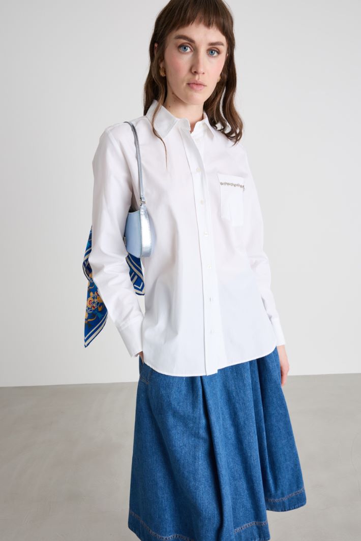 Camicia con taschino ricamato Intrend - 2