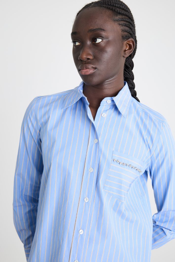 Camicia con taschino ricamato Intrend - 3