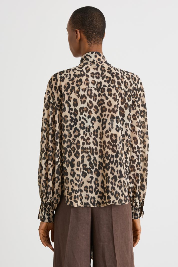 Tie-neck blouse Intrend - 4