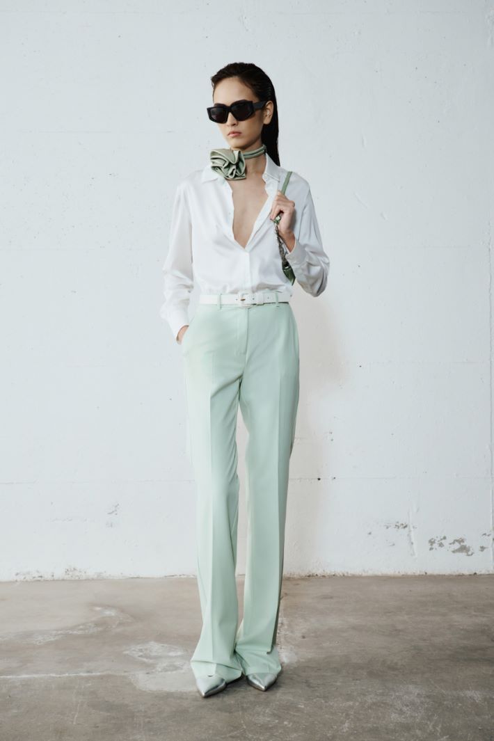 Lightweight stretch satin blouse Intrend - 5