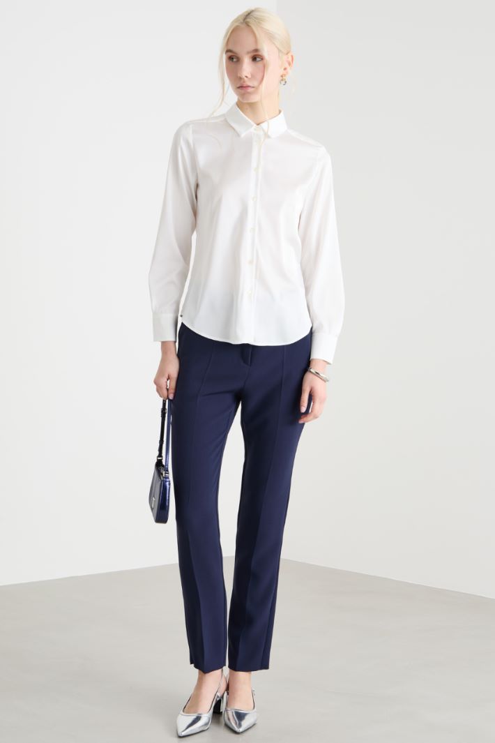 Lightweight stretch satin blouse Intrend