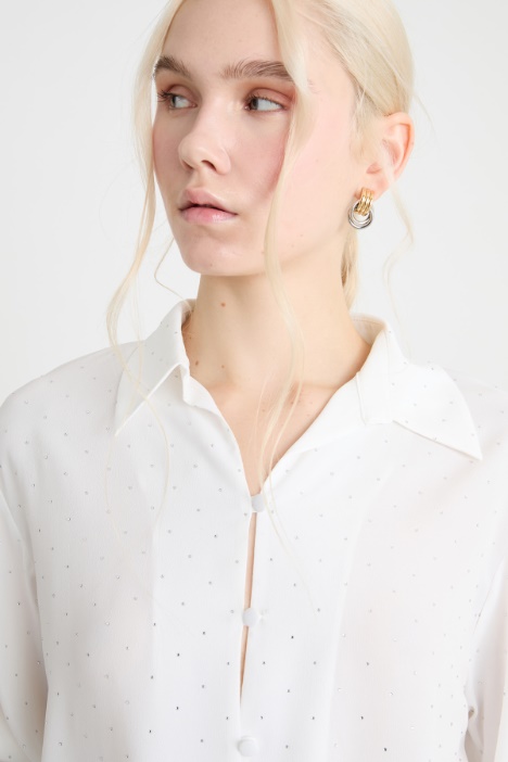 Camisa con fruncidos