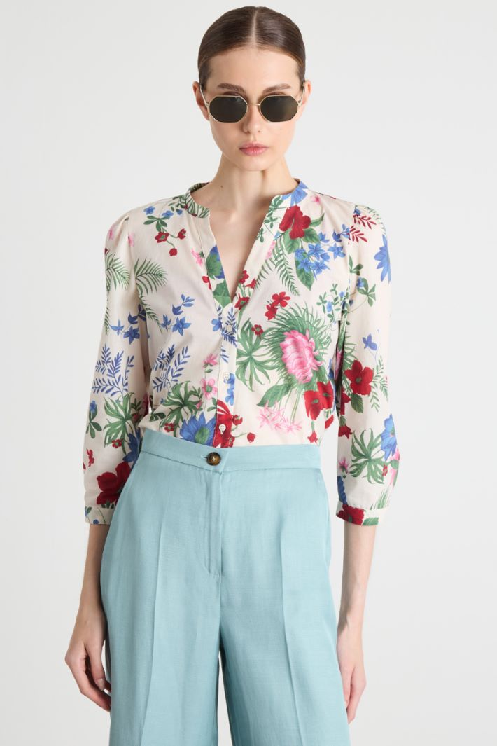 Printed muslin blouse Intrend - 2