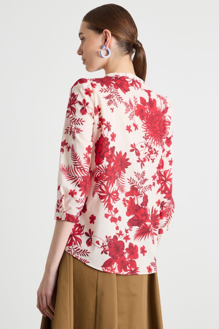 Printed muslin blouse Intrend - 4