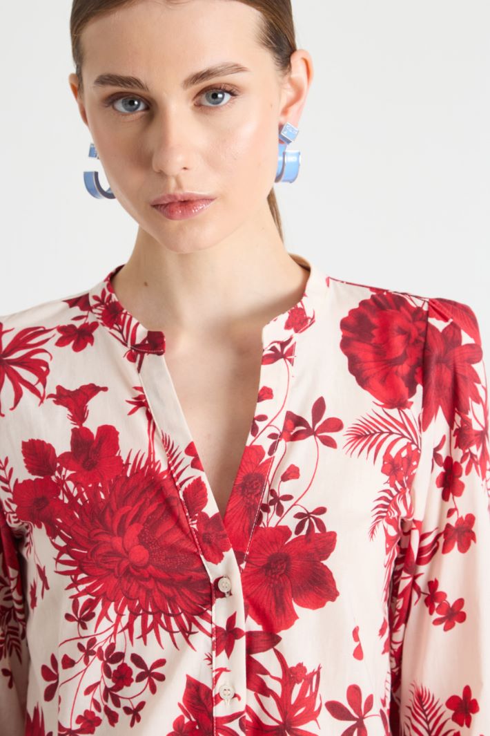 Printed muslin blouse Intrend - 3