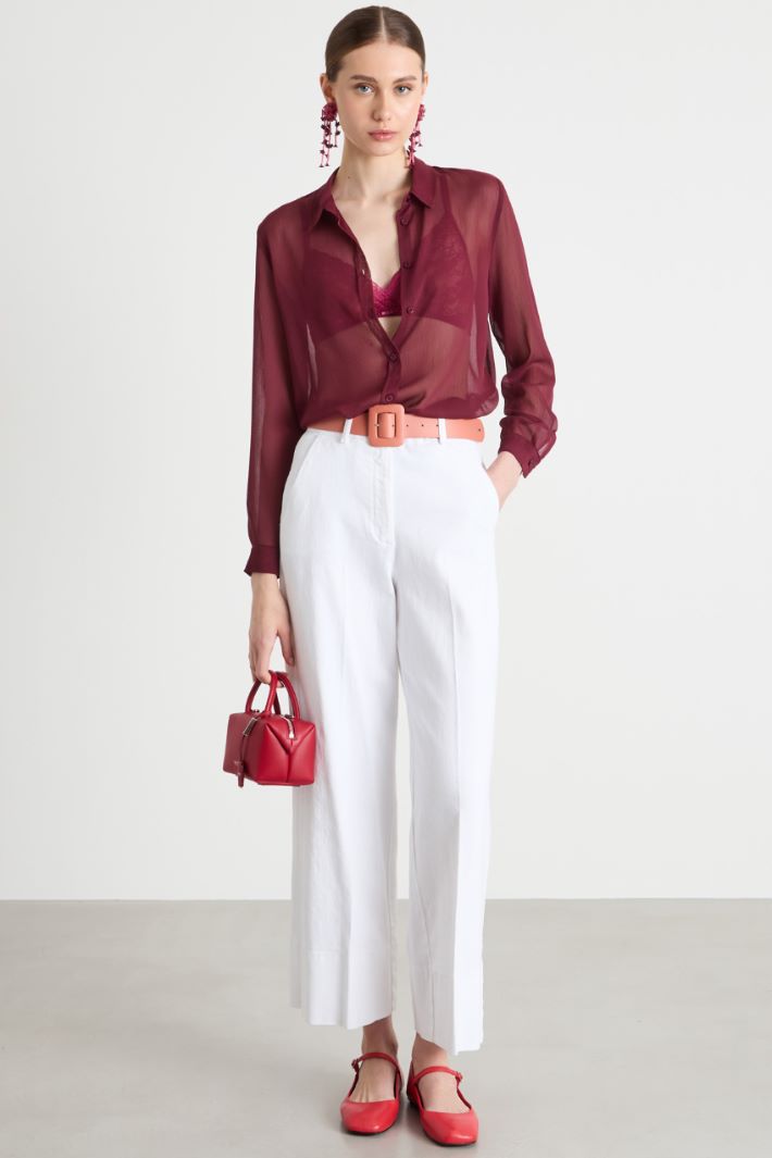 Blusa in crepe Intrend