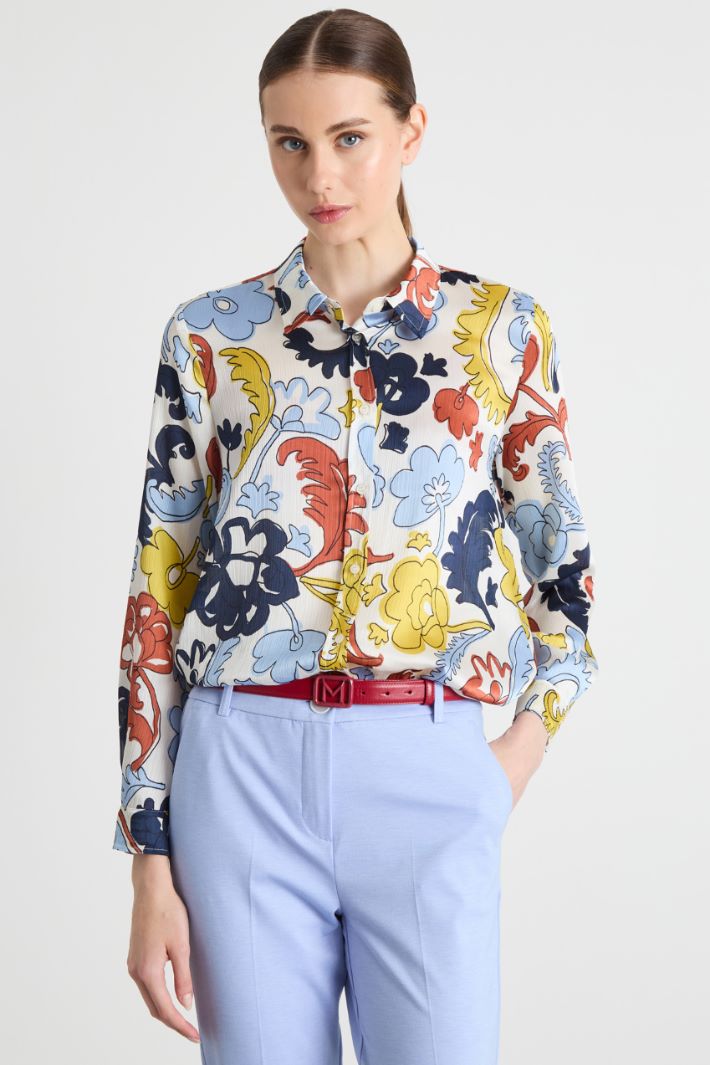 Printed crepe blouse Intrend - 2