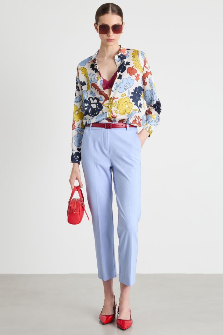 Printed crepe blouse Intrend