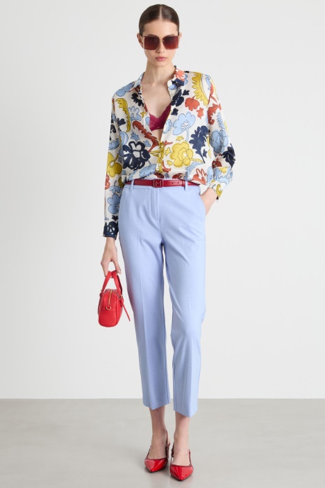 Printed crepe blouse Intrend