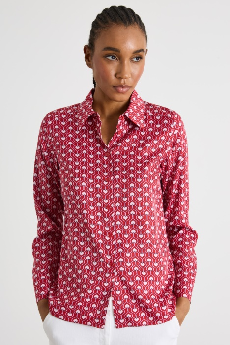 Printed fluid blouse Intrend