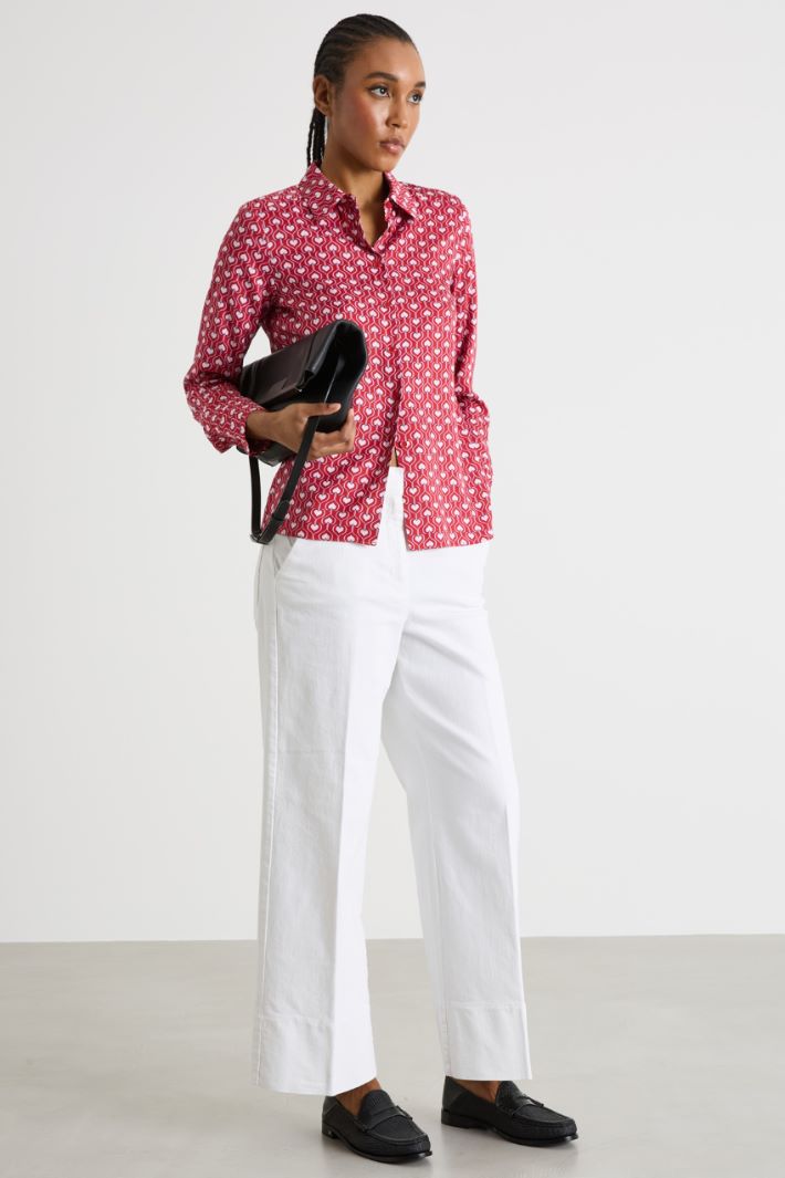 Printed fluid blouse Intrend