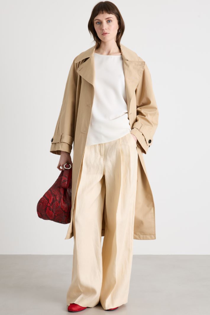 Blusa fluida in raso opaco Intrend